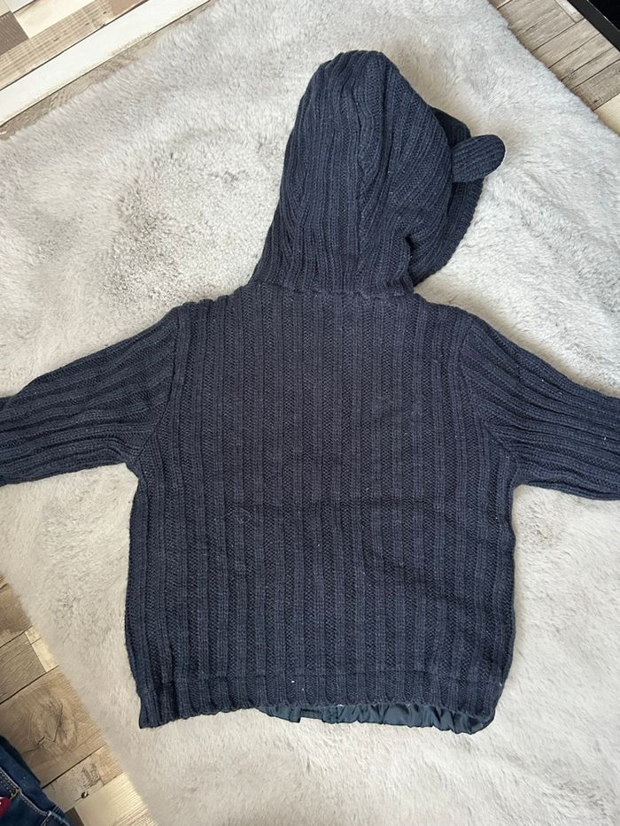 Manteau bi-matière hiver bébé garçon 3 mois - photo numéro 2