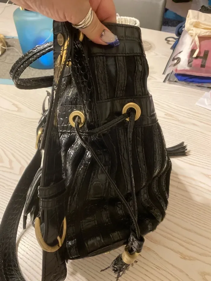sac 1er flirt LANCEL grand model noir cuir authentique - photo numéro 11