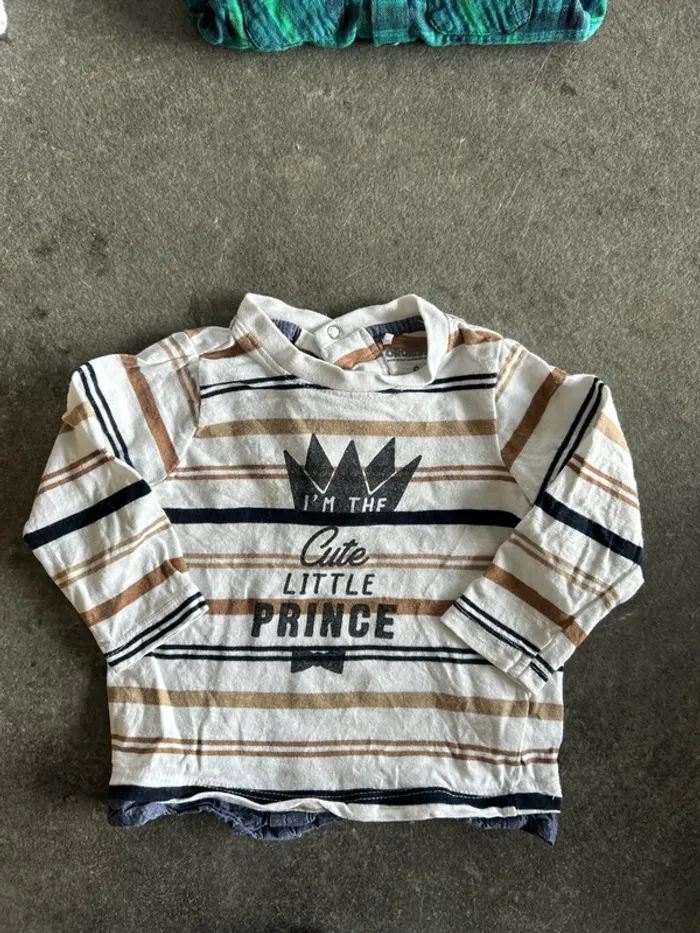 Lot de 5 tee-shirt manches longues 6 mois - photo numéro 5