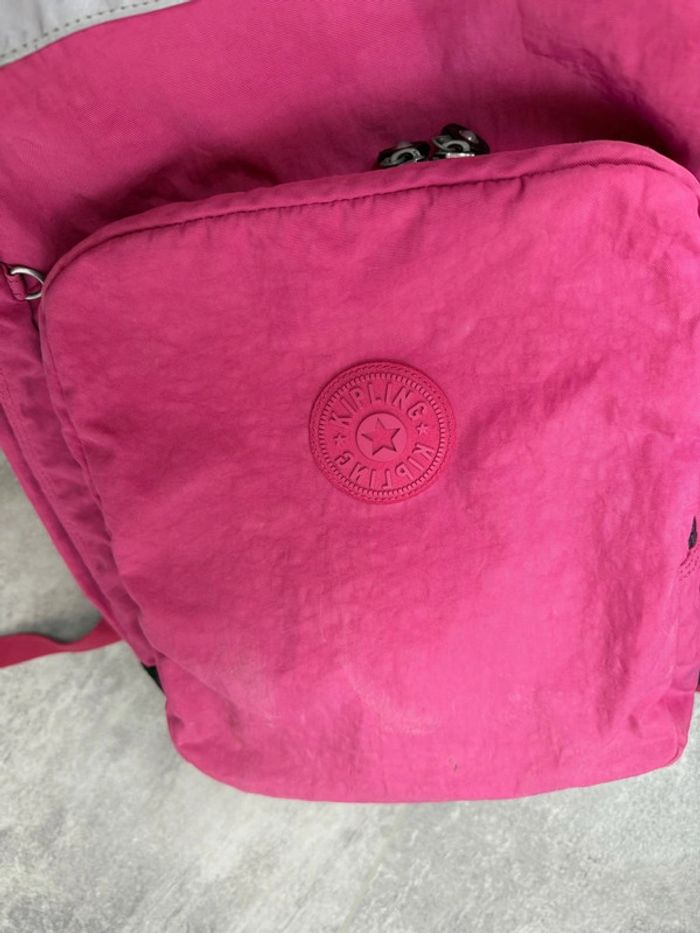 Cartable Kipling Rose grand modèle en très bon état - photo numéro 9