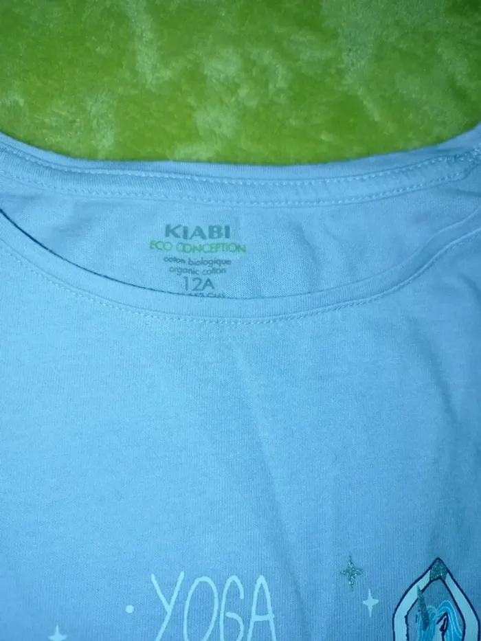 Tee-shirt ML lilas taille 12 ans Kiabi - photo numéro 3