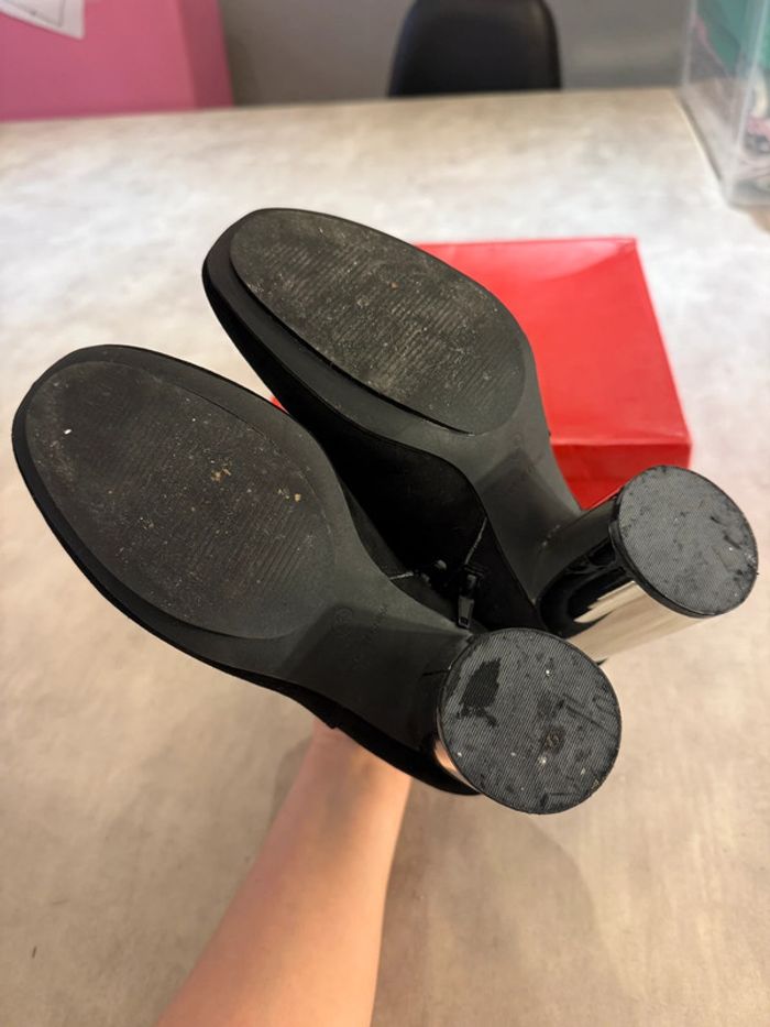 Bottines à talons argentés London Rebel pointure 38 - photo numéro 6