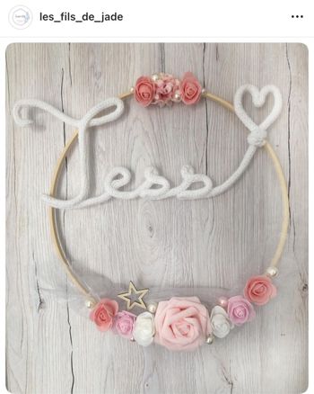 Suspension tricotin prénom