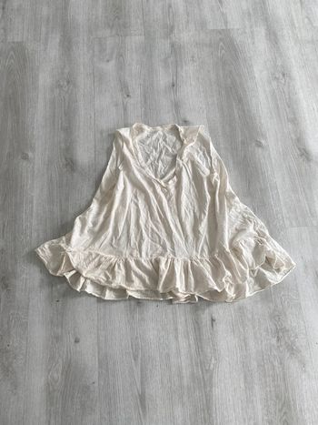 Blouse à volant taille unique