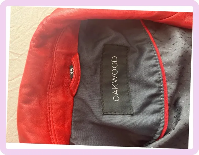 Perfecto Rouge Foncé en Cuir – Oakwood 🔥 - photo numéro 6