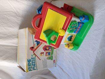 Jeu d'éveil éducatif ferme puzzle clairbois 1989 vintage rétro ancien