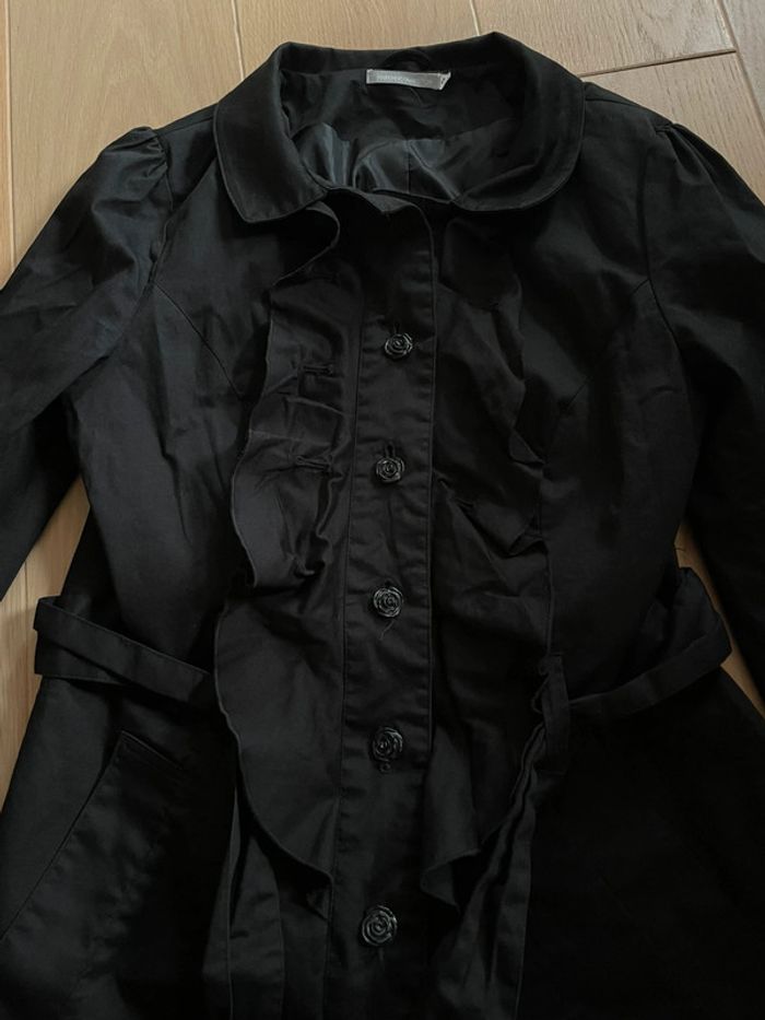 Manteau noir forme trench - 3 suisses - 40