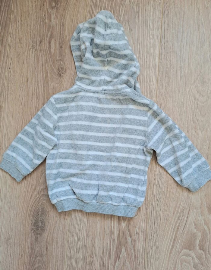 Lot de 2 sweats capuche garçon 12 mois Kiabi - photo numéro 3