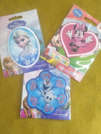 Lot 3 écussons thermocollants Disney