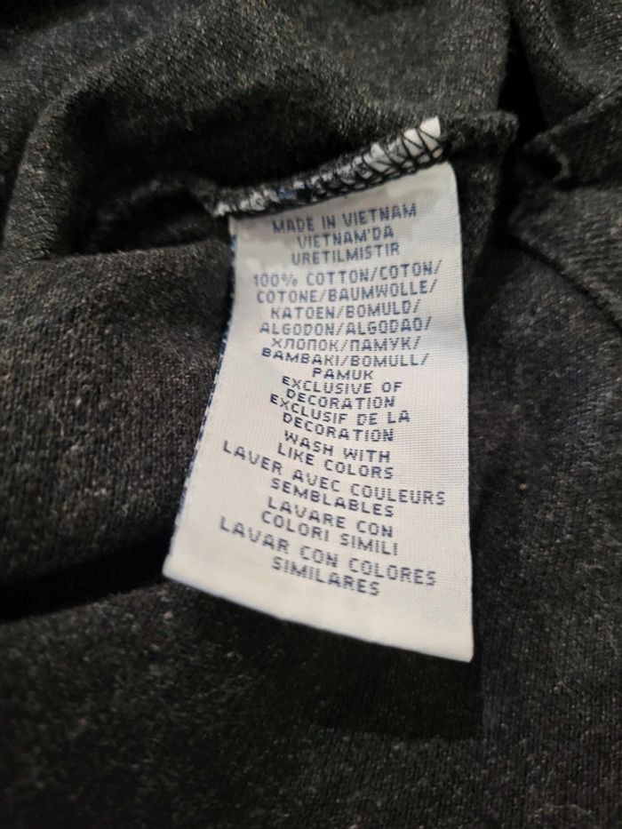 Polo Ralph Lauren manches longues long sleeve gris chiné logo brodé violet 100% coton - S - photo numéro 7