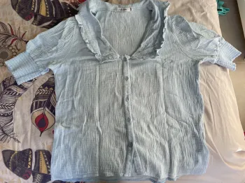 Blouse bleu ciel