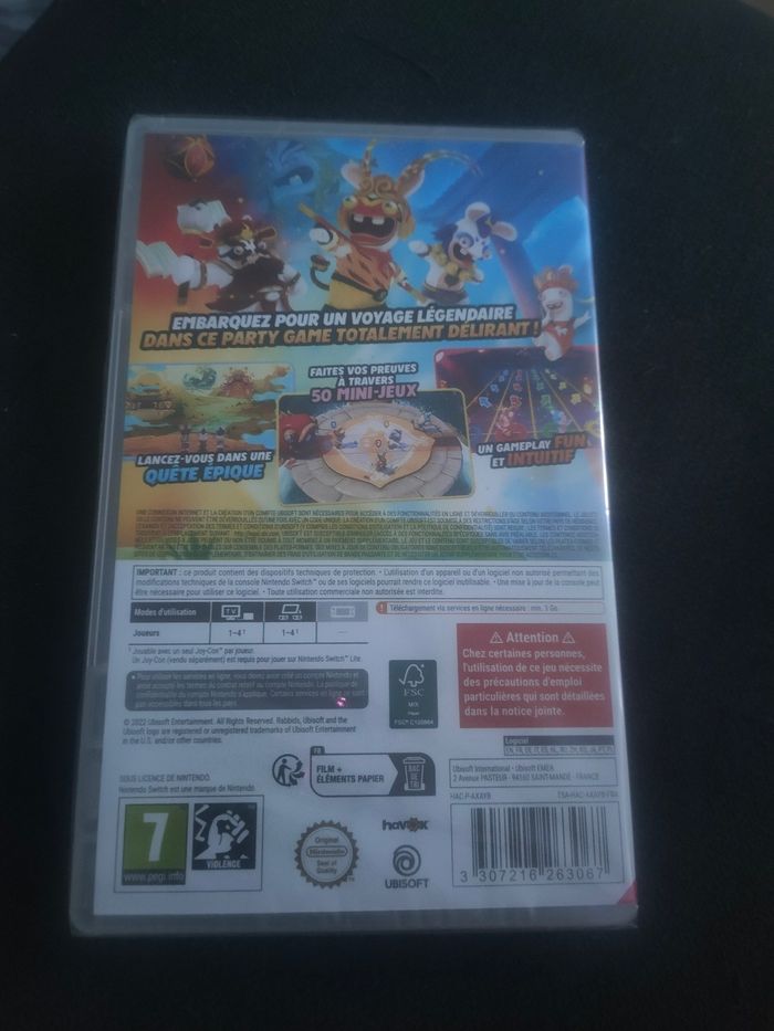 Jeu de switch lapins crétins party of legends neuf blister - photo numéro 2