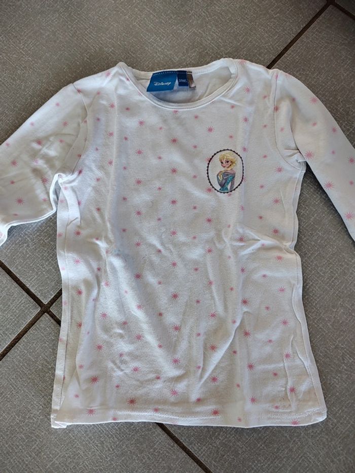 Lot de 2 t-shirts ML Frozen T.2 A - photo numéro 2