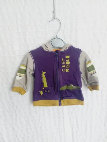 Gilet à capuche La Compagnie des Petits 3 mois