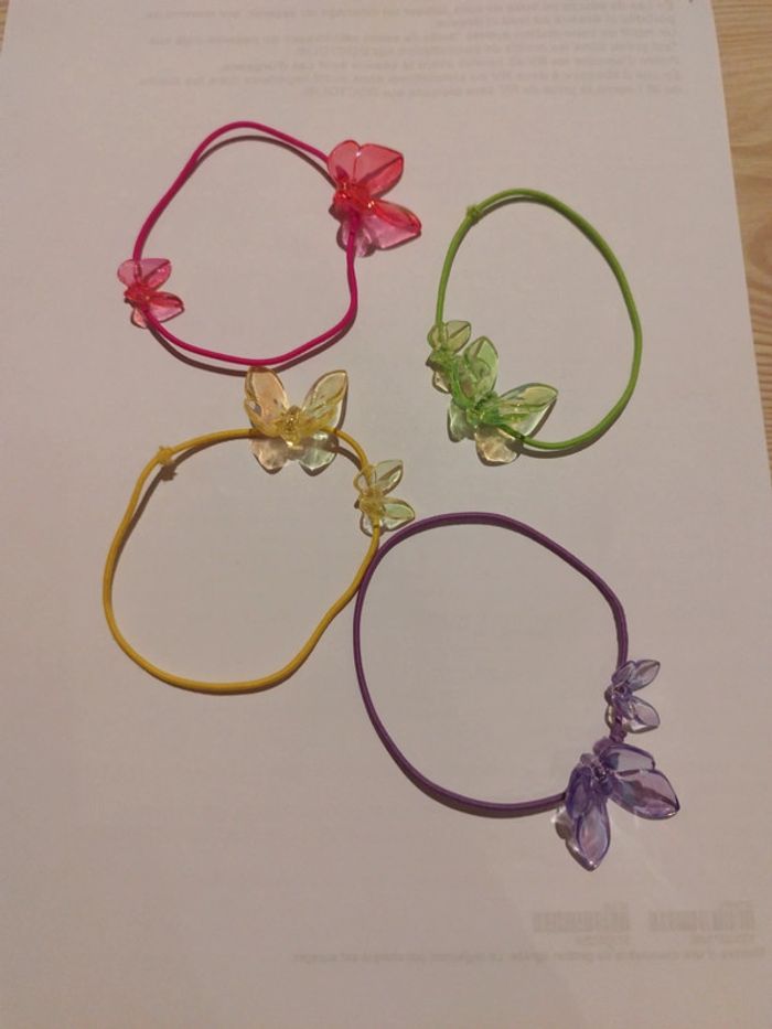 Lot élastiques papillons
