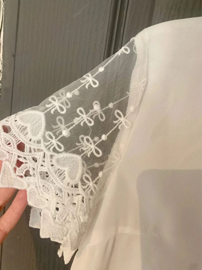 Blouse blanche Shein - Taille S - photo numéro 3