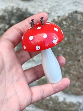 Tricotin champignon en plastique