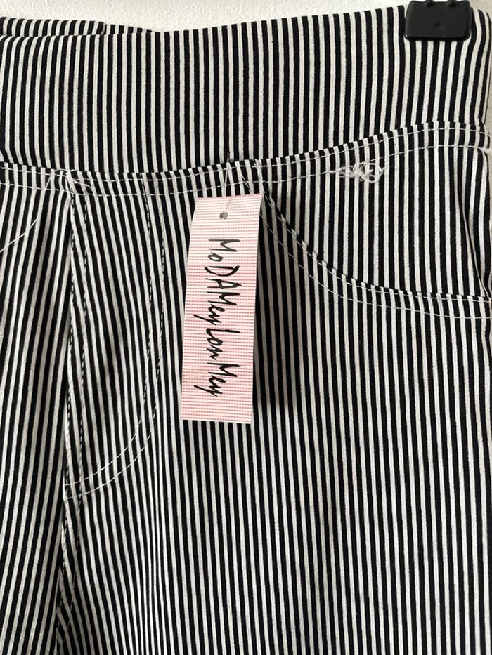 Pantalon noir à rayures 723 - photo numéro 2