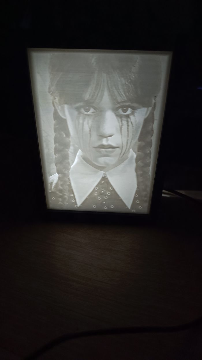 Lithophane mercredi adams - photo numéro 2