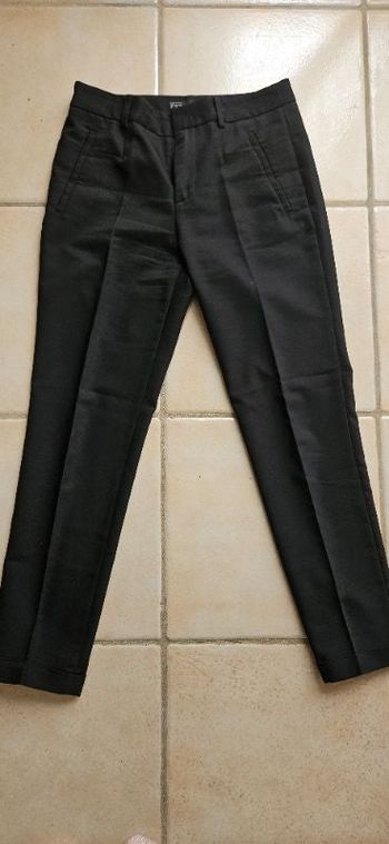 pantalon noir Zara avec revers