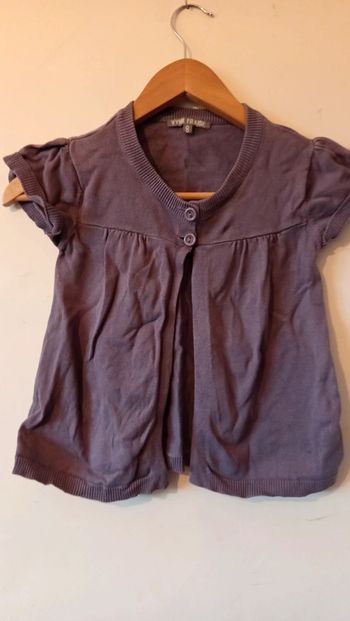 Gilet vynil fraise 8ans