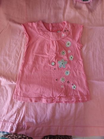 Tee shirt manche courte 12 mois