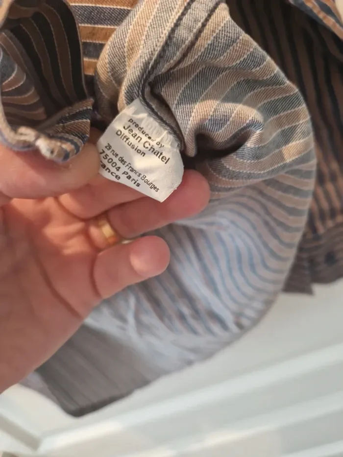 Tres belle chemise vintage année 90 taille m made in France bye chatel - photo numéro 7