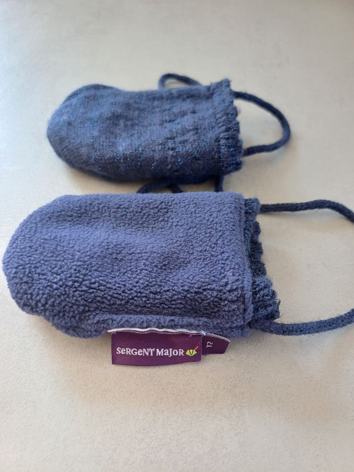 Gants /Moufles bébé fille Sergent Major Taille 2 comme neuf - photo numéro 3