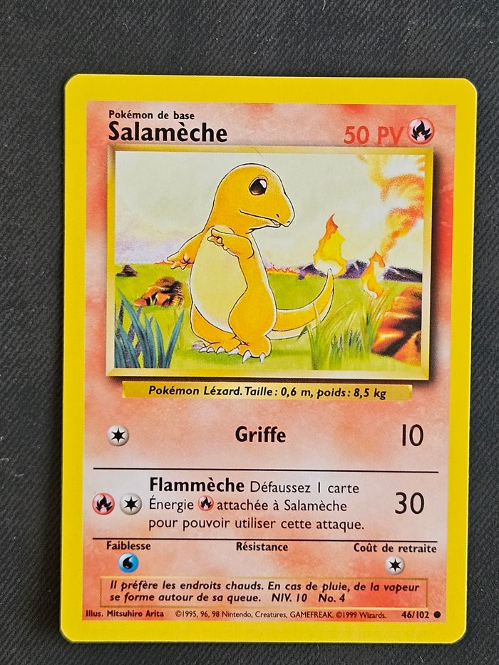 Carte Pokemon Salamèche Set de base 46/102 - photo numéro 1