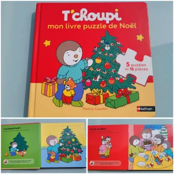 T'choupi, mon livre Puzzle de Noël 🎄