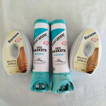 Lot Baranne 2 Brillettes et 2 Déo Baskets Prix Ferme