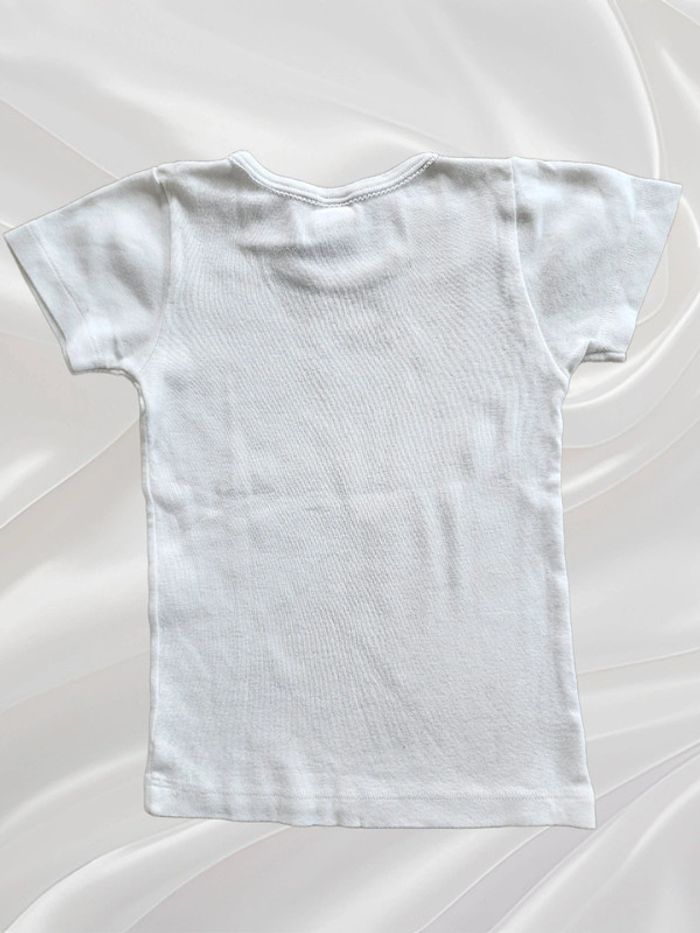 T-shirt blanc fille 4 ans - photo numéro 2