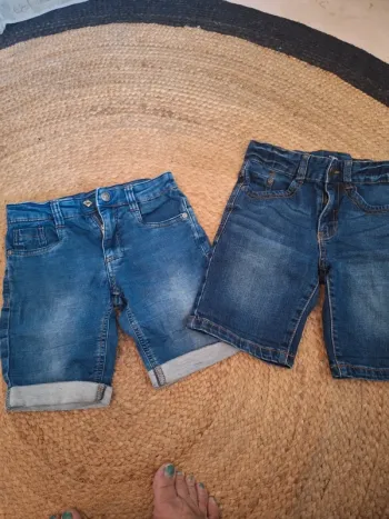 2 short jean mixte 8 ans