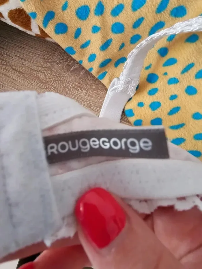 🌸 Soutien-gorge 100D RougeGorge Neuf Sans Étiquette Fleuri Dentelle 🌸 - photo numéro 3