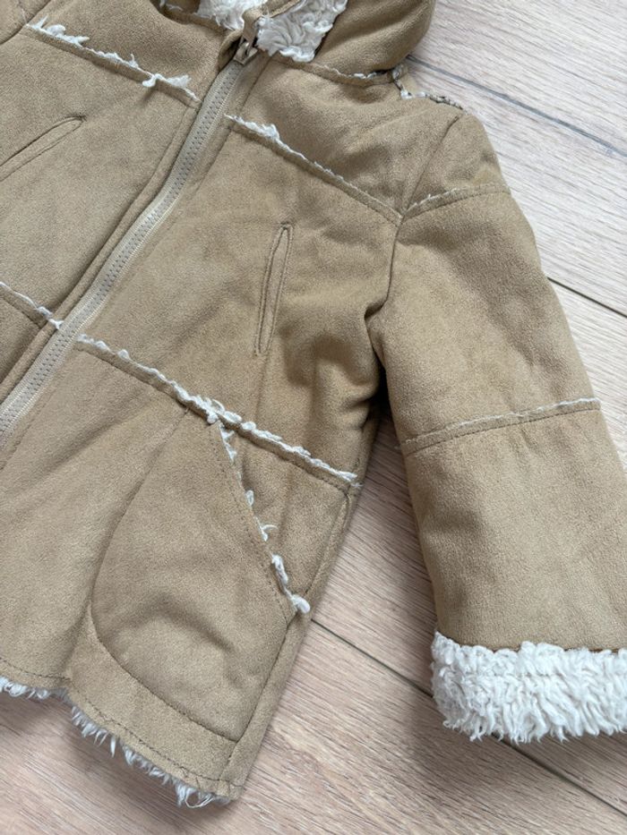Manteau bébé effet daim fourré TEX - photo numéro 3