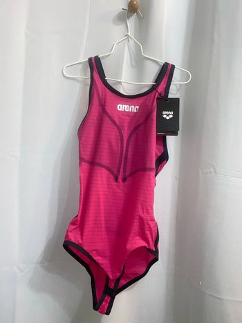Maillot rose et noir 1 pièce Arena W Pwskin Carbon Duo Top Pink Peacok taille 38 neuf - n44h