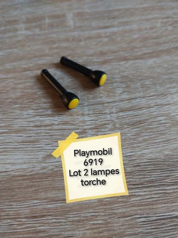 Playmobil 6919 lot 2 lampes torche