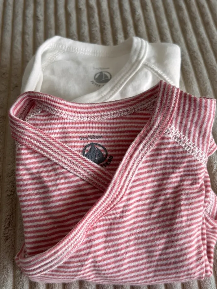 Lot 2 bodies petit bateau - photo numéro 2