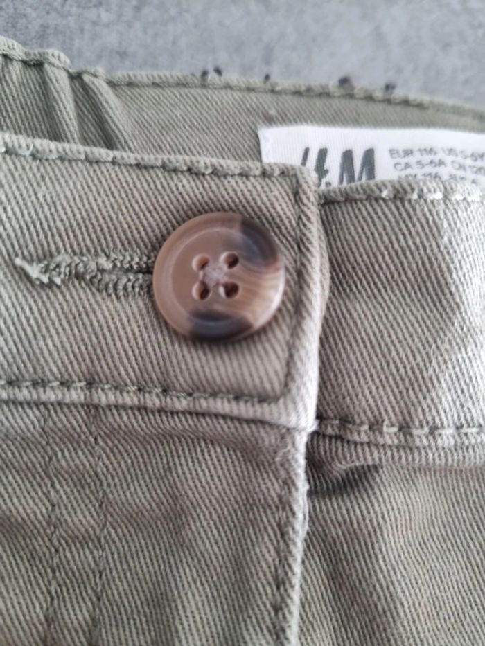 Jupe élastiquée à poches fille - Taille 5/6 ans (116cm) - H&M - Kaki - photo numéro 9