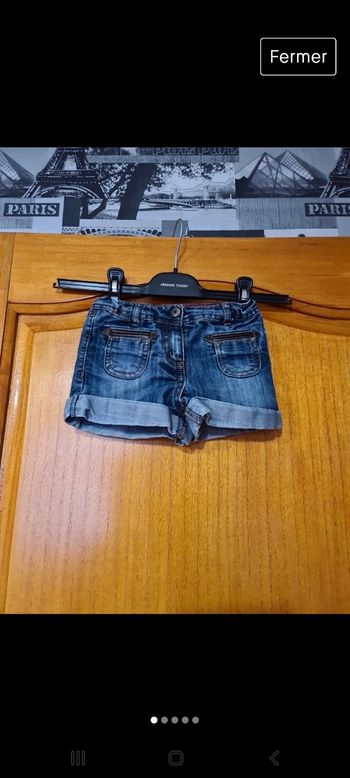 Short en jean taille 3 ans