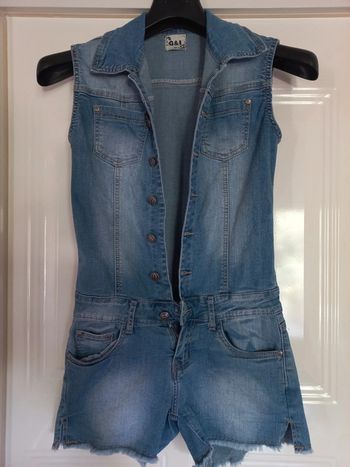 Combishort jean