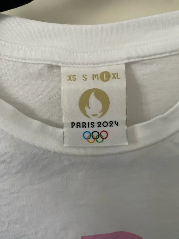 T-shirt blanc Paris 2024 - photo numéro 4