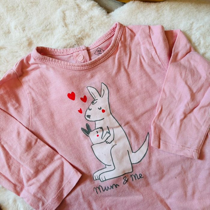🌸 Pyjama fin été léger tex bébé fille rose 12 mois kangourou - photo numéro 2