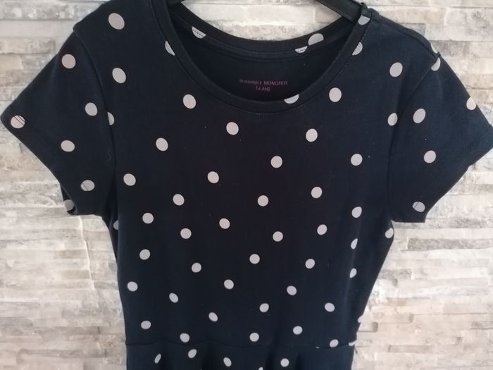 Robe à pois fille taille 14ans monoprix - photo numéro 6