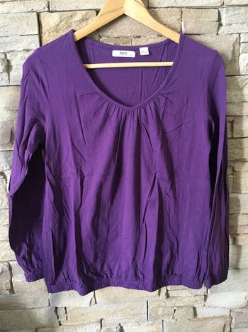 Haut manches longues violet/prune taille 38/40