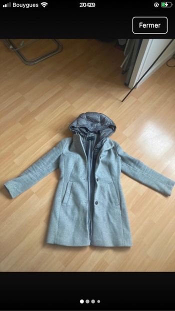 Manteau long gris