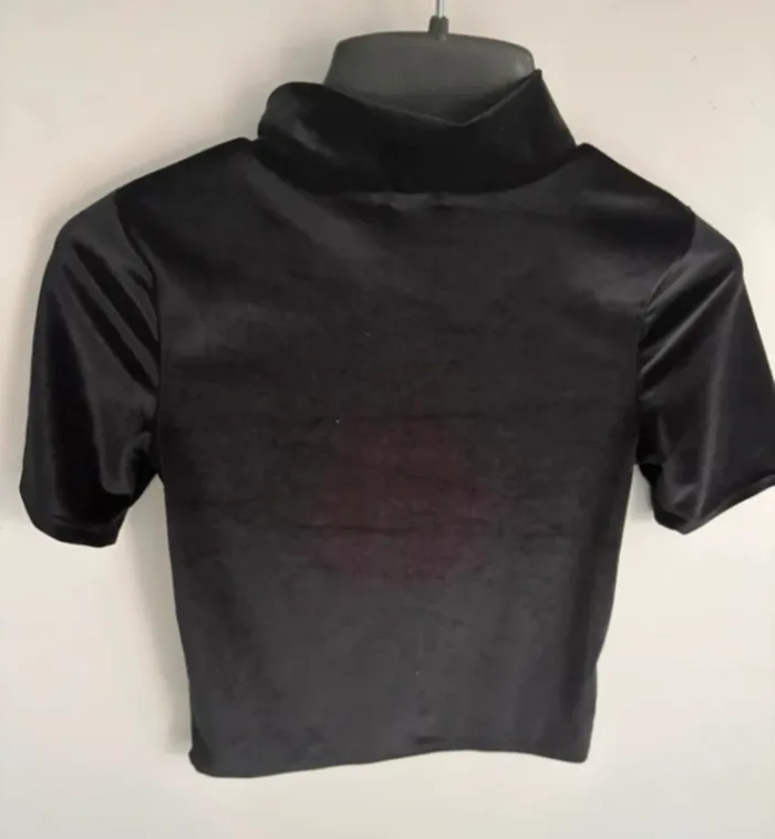 Crop top 12 ans velours - photo numéro 3