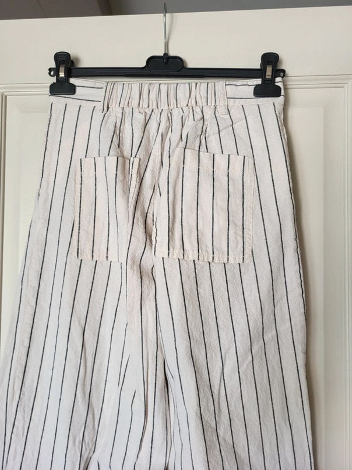 Magnifique ensemble en lin bustier et pantalon large Bershka - Comme neuf - photo numéro 11