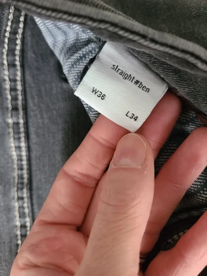 Jeans noir effet délavé Jules taille 46 - photo numéro 4