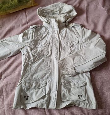 Veste mi-saison blanche style saharienne avec capuche Soviet - T12 / 40